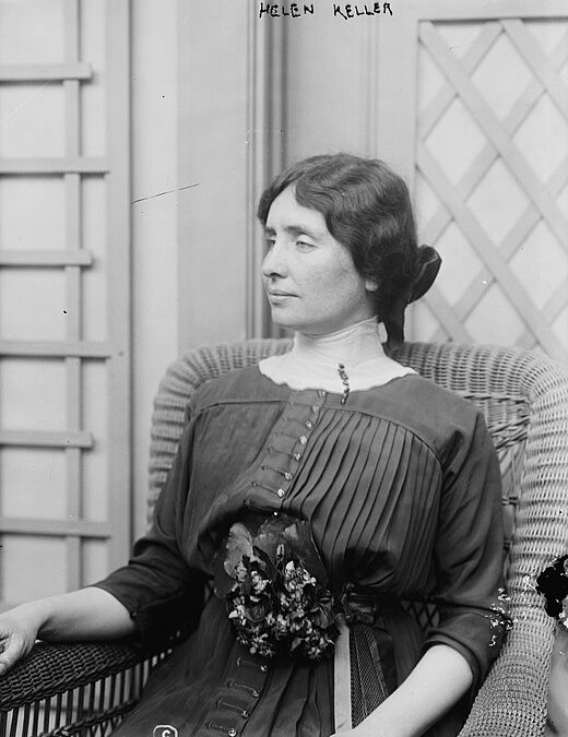 Helen Keller, blind, deaf and a writer